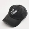 Skeleton Knight och Dragon broderi Bomull Baseballmössor för män Kvinnor Hattar Vintag Cotton Hip Hop Dad Hat Trucker Hat 231229