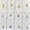 80-150pcs each kg sell by weight copper plated real gold High sense pendant necklace bulk jewelry bijoux fashion jewelry