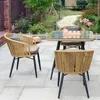 Mobili da campeggio Moderno Semplice Esterno Creativo Balcone Sedia in rattan Set da tre pezzi Cortile El Garden Leisure