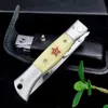 Gute qualität Luftfahrt aluminium inlay harz Griff Tasche Messer Camping EDC Jagd Taktische Klapp