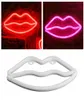 Cordas LED Neon Sign Night Lights Lips Lâmpada Decoração de Parede Luz USB Tomada para Interior Festa de Casamento de Natal Crianças Quarto Amor Romanti2188583