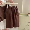 Zestawy odzieży Dziewczęta wiosna jesień trzyczęściowy podkoszulek kamizelki spodni luźne miękki moda sll-mecz piękny słodki na zewnątrz
