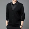 Mode Männer Fleece Warme Gestreiften Polo-Shirt Frühling Herbst Koreanische Straße Männliche Kleidung Business Casual Vielseitige Langarm Tops 240102