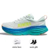 2024 Top Hoka Femmes Chaussures de course Hoaks Clifton 8 9 Hoka Bondi 8 Tripe Blanc sur Summer Song Cloud Ice Water Rose orange Sports de plein air Coureurs Jogging Marche Baskets