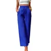 Women's Pants Loose Trousers Stylish High Waist Wide Leg Breathable Comfortable Ankle Length For A Casual Chic Look