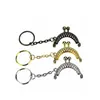 Accessories 20 pcs/lot 4 cm golden bronze silver half round metal purse frame Kiss clasp Lock With Key Ring Bag Accessories 3 colors BJ