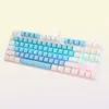 Epacket Gaming Mechanical Tangentboard 87 Keys Game Antighosting Blue Switch Color Backbellt Wired Keyboard för Pro Gamer Laptop PC5039762