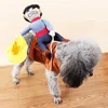Dog Apparel Excellent Cosplay Costume Cotton Clothes Close-fitting Decorative Creative Pet Cowboy Rider Coat
