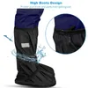 Waterproof Shoes Cover Thick Reusable Motorcycle Cycling Bike Rain Overshoes Outdoor Antislip Boot 240102