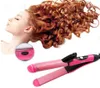 KEMEI 2IN1 Hårrätning Brush Fer Boucler Cheveux Ceramic Coating Panel Automatisk curlingjärn Magic Hair Sticks KM10555009461