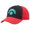 Ball Caps Men Men Women Baseball Cap Cartoon Summer Sun Hats Anime Ash Ketchum Cotton Snapback Regulowany sport sportowy tatę Hat Gorras H170