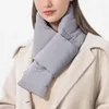 Bandanas Winter Outdoor Fleece Schal Verstellbarer wasserdichter Halswärmer Kreuz mit Taschendesign für Männer Frauen
