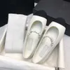 schapenvacht Ballet platte Mary Jane schoenen loafers dames slip-on luxe designer jurk dansschoenen met doos
