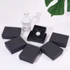 Pandhall tekturowe pudełko biżuterii Zestaw pudełka na prezenty do kolczyków Pierścień Naszyjnik pakowanie biżuterii