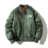 Stampa personalizzata di lettere ricamate Giacca bomber da volo MA1 da donna Autunno Uomo Verde militare Cerniera outwear Coppie Cappotto sottile 240102