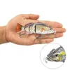 Pequeno 10cm robótico natação iscas de pesca auto isca elétrica wobblers para swimbait usb recarregável piscando luz led 240102