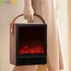 Home Heaters ECHOME Electric Heater 3D Simulation Flame Warmer Air Blower Household Fireplace Energy-Saving Desktop Winter Electric Warmer J240102