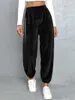 Calças femininas 2024 verão moda casual sólido esportes pele leggings corredores mulheres sweatpants roupas streetwear