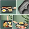 Pannor omelett Pan Multipurpose Hushåll Icke-stick induktion Sträskor Köksredskap för hällar Kök Långhandtag Kokredskap