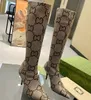 Bot Hacker Projesi Aria Knited Sock, diz boyu uzun boylu stiletto botları üzerinde streç uyluk yüksek sivri ayak ayak bileği patikleri kadınlar için lüks deri alt kemer bo