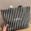 listra sacolas de palha designer de lona sacola mulher crochê bolsa de compras grande listrado luxurys bolsas de verão sacos de praia totes bolsas preto branco cor