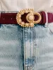 Cinture Cintura con fibbia per donna 2024 Metallo squisito intaglio Perla Moda vintage All-Match