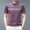 Polos Polos Summer T-shirt Lapel Ice Silk Szybkie suszące sportowe marka mody masy menswear Undershirt