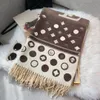 szalik projektant szalików luksusowe projektanci szalików kobiety kaszmirowy jedwabny szalik pełny liter