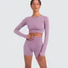 Conjuntos ativos roupas de yoga terno de fitness conjunto de treinamento treino shorts femininos com e topo curto push-up roupas esportivas ginásio