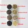 1000pcsBag 45mm x 25mm x 25mm Micro aluminio con anillos de silicona LinksBeads para herramientas de extensiones de cabello 8 colores 9601451