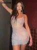 Hawhaw Women's Sexy Party Club Website See Through Bodycon Streetwear Mini Dresses 2022 Summer and Autumn Wholesale Commercial Items 240102