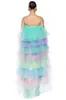 Skirts High Waist Layered Tulle Ball Gown Low Party Dress Ever Pretty Colorful Prom See Through Women