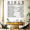 Naklejki duże biblijne liczby awaryjne Chrześcijańskie naklejka ścienna Jezus biblijna inspirująca cytat naklejka na ścianę sypialnię winylowa wystrój winylowy