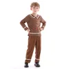 Clothing Sets Kids Christmas Gingerbread Man Costume Children Tops And Pants Suit Cosplay For Boys