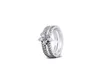 2020 Genuine 925 Sterling Silver Rings for Women Sparkling Snowflake Ring Engagement Wedding Statement Jewelry Party Gift 17441425201515