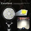 2pcs Motorcycle Spotlight, Universal LED Fog Lights, For Bike ATV UTV,60W LED Light, With 6 Light Beads 3 Modes Switch, Waterproof Headlights