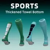 Calcetines de fútbol antideslizantes de tubo largo para hombres y mujeres hasta la rodilla deporte de fútbol cómodo toalla de algodón inferior 240102