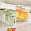 Vattenflaskor 4L Kall vattenkokare med kran Stor kapacitet Kylskåpkanna Dryck Dispenser Limonade Bottle Summer Cool Bucket