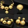 Set Aniid Set di gioielli con collana di moda africana per donne Set di gioielli girocollo placcati in oro indiano Regalo di nozze nuziale marocchino Dubai