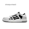 Top Shoes Leather Bone Skateboarding scarpe da donna Chunky Designer Casual Scarpa alta Skel Small White Moda Uomo Genuino Sneakers Versatile Amirrss Splice E5P9