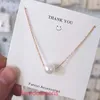 Tifannissm Designer ketting designer sieraden kettingen Koreaanse 18K Rose Gold Titanium stalen ketting dames netto rode luxe zwarte kruidnagel