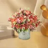 Dekorativa blommor utsökta simulerade eleganta konstgjorda Peony for Home Wedding Party Decor Realistic Faux Floral Bridal
