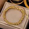 Link bransoletki 316L stal nierdzewna złota bransoletka dla kobiet 2024 luksusowy projektant mody dziewczęta biżuteria prezenty