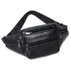Men's Waist Pack Leather Bag Waist Belt Bag Male Leather Fanny Pack Fashion Luxury Small Shoulder Bags For Men 231229