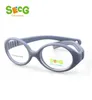 SECG Myopie Optische Runde Kinder Brillengestell Solide TR90 Gummi Dioptrien Transparente Kinderbrille Flexible Weiche Brillen 2103235120641
