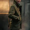 Giacche da uomo Giacca autunno-inverno Indossare cappotto caldo antivento Moda Tinta unita Tweed Uomo Stile britannico Business Gentleman Top