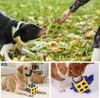 Hundpussel leksaker Snuffle Cube Toy uppmuntrar naturliga foderfärdigheter, långsam matarträning för att lindra tristess och stimulera dölj och söka anrikningsleksak för hundar