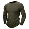 Heren T-shirts Man Shirt Spandex Voor Heren Lange mouwen Ronde hals Retro Bottom Workout Tops Korte mouw