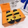 Summer Mules Sandals Slides Slippers Quality Beach Classic Flat Men and Women's Luxury Designer Leather factory footwear Size 36-42