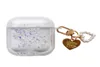 Quicksand Case for AirPods Pro Clear Earphone Fall med Pearl KeyChain Söt flytande skydd för AirPod 2 3 King Ring Air P1594467